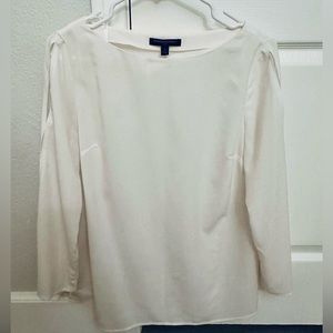 Banana Republic Long Sleeve White Blouse